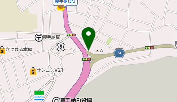 鶏笑 かでな店の地図画像