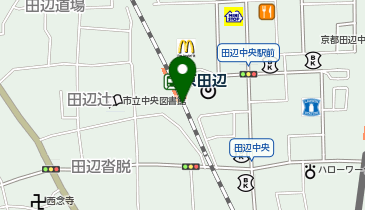 JR西日本 京田辺駅みどりの窓口の地図画像