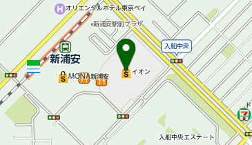 エイチ・アンド・エム イオン新浦安ショッピングセンター店の地図画像