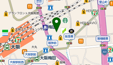 ETVOS(エトヴォス) 阪急うめだ本店の地図画像