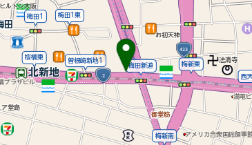 大阪市道路元標の地図画像