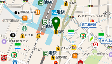 西武ツーリストインフォメーションセンター池袋の地図画像