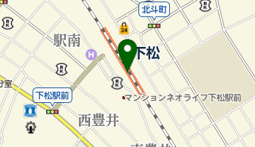 JR西日本 下松駅みどりの窓口の地図画像