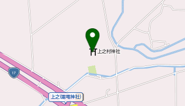 上之雷電神社の地図画像