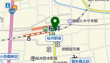 JR西日本 桜井駅みどりの窓口の地図画像