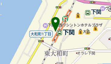 JR西日本 下関駅みどりの窓口の地図画像