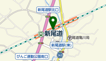JR西日本 新尾道駅みどりの窓口の地図画像