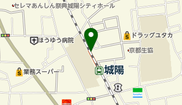 JR西日本 城陽駅みどりの窓口の地図画像