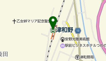JR西日本 津和野駅みどりの窓口の地図画像