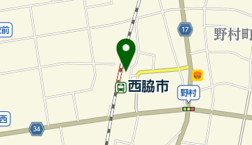 JR西日本 西脇市駅みどりの窓口の地図画像