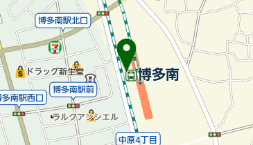 JR西日本 博多南駅みどりの窓口の地図画像