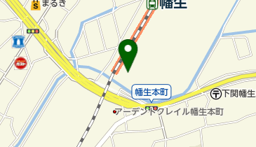 JR西日本 幡生駅みどりの窓口の地図画像