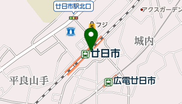 JR西日本 廿日市駅みどりの窓口の地図画像