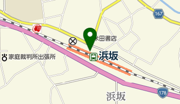 JR西日本 浜坂駅みどりの窓口の地図画像