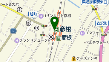 JR西日本 彦根駅みどりの窓口の地図画像