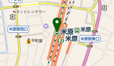 JR西日本 米原駅みどりの窓口の地図画像