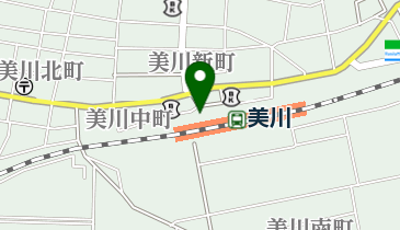 JR西日本 美川駅みどりの窓口の地図画像