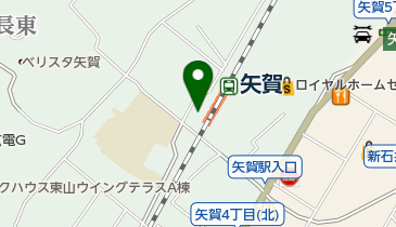 JR西日本 矢賀駅みどりの窓口の地図画像