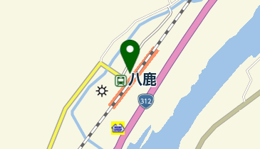 JR西日本 八鹿駅みどりの窓口の地図画像