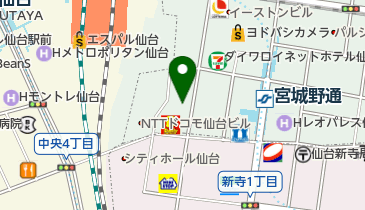 歩楽人(フラット) 仙台駅東口店の地図画像