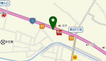 タックルベリー 本庄十七号店の地図画像