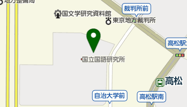国立国語研究所の地図画像