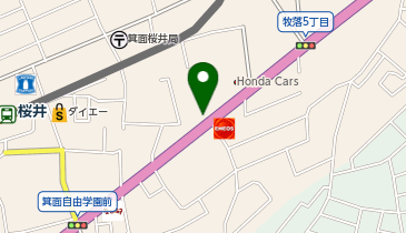 タックルベリー 箕面171号店の地図画像