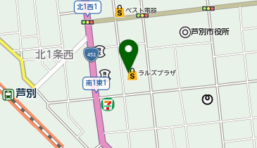 ラルズプラザ 芦別店の地図画像