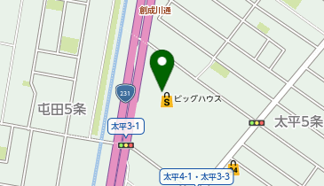 ビッグハウス 太平店の地図画像