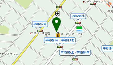 スーパーアークス 白石店の地図画像