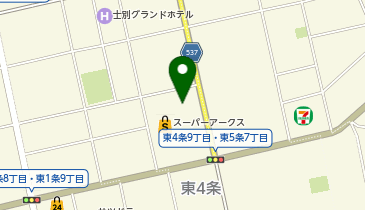 株式会社 道北アークス ビッグハウス 士別店の地図画像