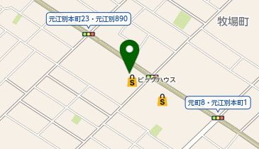 ビッグハウス 元江別店の地図画像