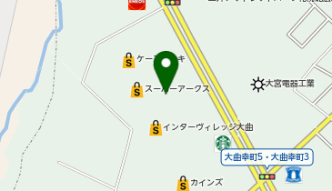 スーパーアークス 大曲店の地図画像