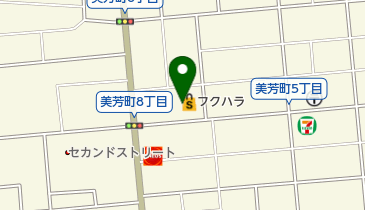 フクハラ タイガー店の地図画像