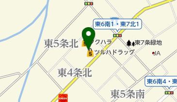 フクハラ中標津店の地図画像
