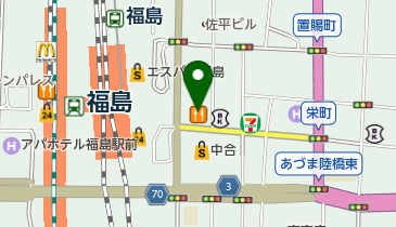 東邦銀行 福島駅前支店の地図画像