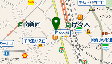 薬のヒグチ 代々木駅前店の地図画像