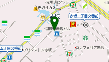 薬ヒグチ 赤坂店の地図画像