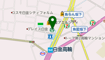 GLAM(グラム) 白金店の地図画像