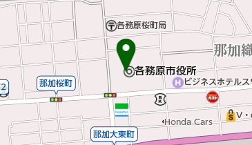 各務原市役所 地下食堂の地図画像