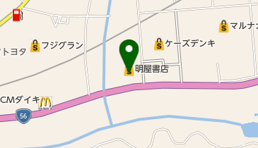 明屋書店 四万十川店の地図画像
