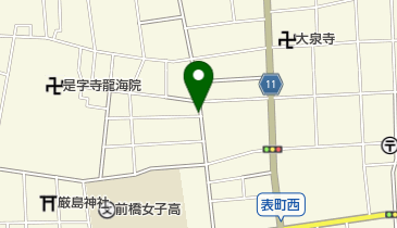 前橋グレイスチャペルの地図画像