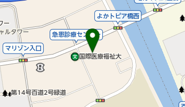 福岡市医師会看護専門学校の地図画像