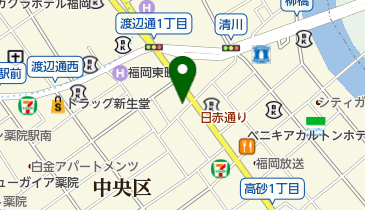 株式会社ウエスト 渡辺通り店の地図画像