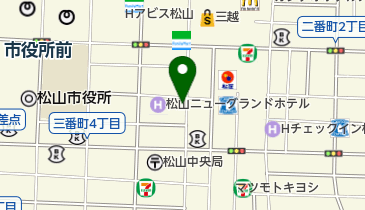 ナマステ食堂 松山二番町店の地図画像
