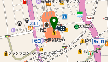クレデュプレ 梅田店の地図画像
