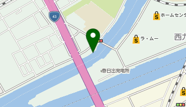 六軒家川水門の地図画像