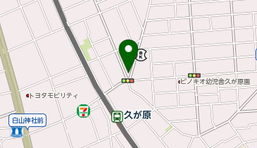 バーバーふじの地図画像