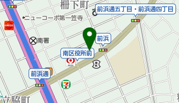 南東部公害対策担当(南区公害対策室)の地図画像