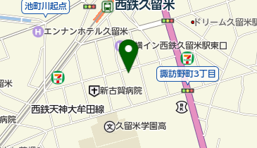 丸秀鮮魚店 久留米店の地図画像